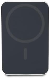 AT&T Essentials Navy Blue 10000 m Ah Magnetic Power Bank – Ultra-Fast USB-C PD Portable Charger with Foreign Object Detection for Enhanced Safety and Compatibility – Perfect for Travel and On-the-Go Charging