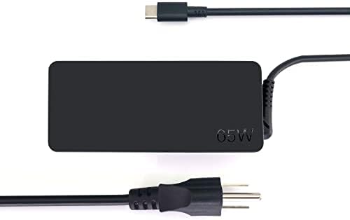 Lenovo 65 W USB-C Laptop Charger – Universal AC Adapter for Think Pad Models X1 Carbon, T480, E590, and More – High-Speed Compatibility with Multiple USB-C Devices – Reliable Power Supply for Enhanced Performance – Ideal Replacement for ADLX65 YDC2 A and Other Lenovo Chargers – Compact Design for Travel and Home Use – 60-Day Satisfaction Guarantee Included