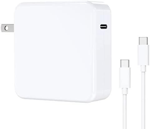 High-Power 100 W USB-C Fast Charger for Mac Book Pro & Air – Ultimate Compatibility with 15″, 14″, 13″ Models, i Pad Pro 2018-2021, 6.6 ft Durable Cable, Intelligent Safety Features, Portable Foldable Design – Rapid Charging for All USB-C Devices