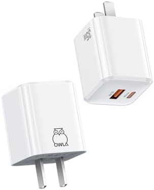 Advanced 35 W Dual-Port USB-C Fast Charger – Compact OWLA Ga N Power Adapter for i Phone 16/15/14/13, Galaxy S24/S23/Note 20, and Pixel 8 Pro – Smart PPS Technology for Superior Charging Efficiency and Device Flexibility