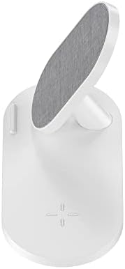 Novo Dual Wireless Charging Dock Station | Chic Linen Fabric Design | 15 W Fast Charge for i Phone 16/15/14/13/12/X & Samsung S23/S22/S21 | Seamless Device Compatibility & Space-Saving Elegance for Modern Workspaces