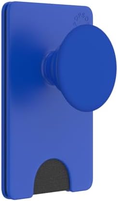 Cobalt Pop Sockets Phone Wallet: Premium Card Holder with Expanding Grip and Mag Safe Compatibility for Effortless Wireless Charging – The Perfect Accessory for On-the-Go Mobile Users Seeking Style and Functionality
