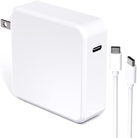 Ultra-Fast 100 W USB-C Power Adapter for Mac Book, Compatible with 13″ to 16″ Models & i Pad Pro – Smart Charging with LED Indicator, Foldable Plug, and Full Safety Features for Enhanced Device Protection and Portability