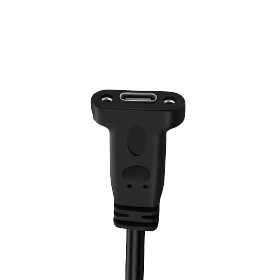 USB Type C 3.1 Panel Mount Adapter Cable 0.6FT, USB C Gen 2 Male to Female 10Gbps Data Cable with Mount Screw for MacBook Tablet, Mobile Phone, Hard Disk Drive – Enhanced Compatibility and Speed