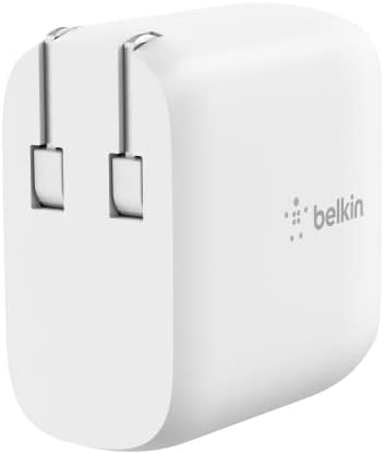 Belkin 40 W Dual Port USB-C Fast Charger Block – Rapid Charging for i Phone 16, 15, 14, 13, Pro, Samsung Galaxy S25, Pixel, i Pad, Air Pods & Nintendo Switch 2 – Compact, Lightweight, Enhanced Safety Design – Perfect for Home or Travel Charging Solutions