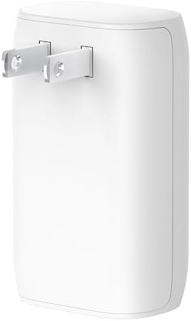 Belkin 32 W USB-C Wall Charger with 20 W USB-C & 12 W USB-A Ports – Fast Charging Power Delivery Adapter with 6-Foot USB-C Cable for Ultimate Device Compatibility – Compact Travel Essential for Home and Office Use