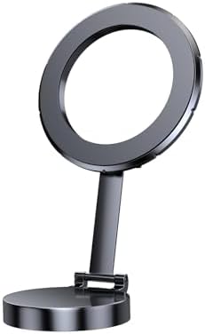 Elevate Your Driving Safety with the 2024 Mini Universal Magnetic Suction Car Phone Mount – Innovative Grey Aluminum Design, 360-Degree Rotatable for Optimal Viewing, Seamless Mag Safe Compatibility with i Phone 11-15 Pro Max for Effortless Navigation and Convenience