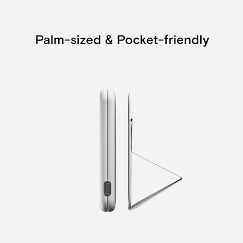 MOFT Magnetic Power Bank – Ultra-Lightweight Wireless Charger with Magnetic USB-C Cable for i Phone 14/13/12 Series, Deep Blue – Effortless Charging, Stackable Design for On-the-Go Power Solutions