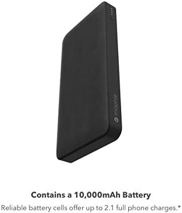 Mophie Powerstation Mini 5,000 m Ah Portable Power Bank – Ultra-Fast 20 W USB-C PD Charger for Rapid Device Recharging, Compact Pocket-Sized Design with LED Battery Indicator, Includes USB-C Cable for Instant Connectivity, Essential Travel Accessory for On-the-Go Smartphone Power