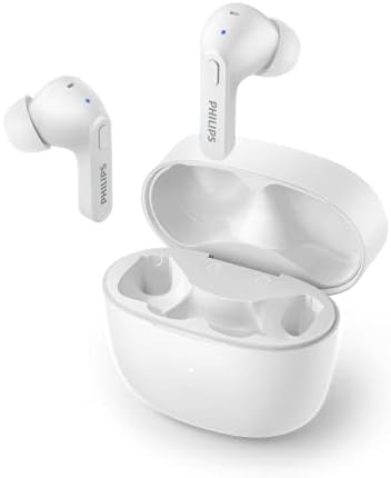 Philips T2206 True Wireless Earbuds – Compact Charging Case, IPX4 Water-Resistant Design, Enhanced Audio Mobility for Active Lifestyles, Rapid Pairing Technology, Secure Fit for Music Lovers and Fitness Enthusiasts