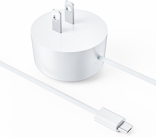 High-Performance 5 FT Micro B Power Supply Cable for Google Home Mini (1 st Gen) – Premium AC Charger in Elegant White for Enhanced Smart Device Efficiency – Tailored for Seamless Operation with Google Home Mini – Not Compatible with Google Home, Nest, or Google Mesh Systems – Reliable and Durable Charging Solution for Consistent Smart Home Functionality – Flexible Length for Optimal Speaker Placement – Ideal Replacement Power Adapter for Uninterrupted Performance and Maximum Convenience