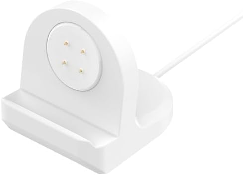 Elegant White Charging Dock for Google Pixel Watch 3/2 – Effortless Cable Management for a Neat Nightstand – Sturdy Silicone Base for Ultimate Stability – Rapid Type-C Charging for Hassle-Free Overnight Power – Perfect Addition for an Organized Lifestyle and Enhanced Smartwatch Accessibility
