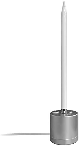 Premium Aluminum Charging Dock for Apple Pencil 1 st Generation – Tech Matte Charging Stand with Integrated 5-Foot Cable for Optimal Performance and Stylish Workspace Organization
