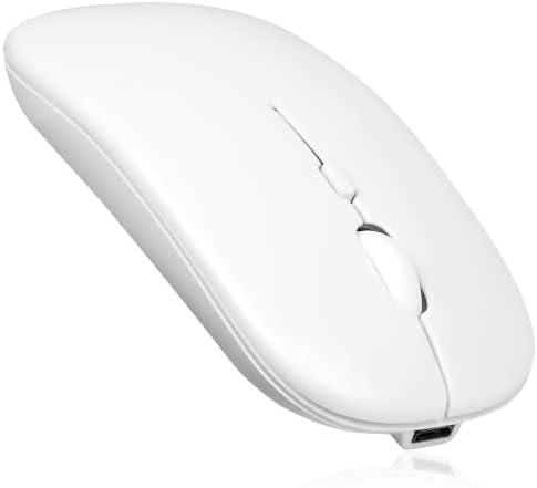 Ergonomic Rechargeable Wireless Mouse for Samsung Galaxy Tab and More – Dual 2.4 GHz & Bluetooth Connectivity, Sleek Onyx Black Design for Laptops, PCs, i Pads, and Android Tablets – Ultimate Comfort & Portability for Enhanced Productivity
