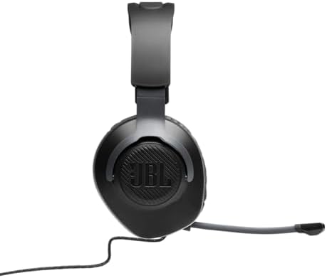 JBL Quantum 100 Wired Over-Ear Gaming Headphones – Unleash Immersive Audio with Detachable Microphone for Ultimate Game Play – Lightweight Comfort Perfect for Long Sessions on All Gaming Platforms