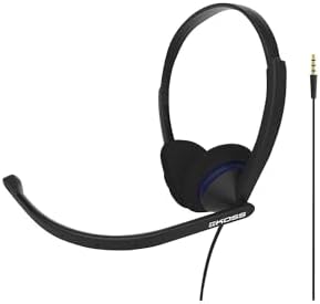 Koss CS200 Professional Wired Headset – Ultra-Lightweight On-Ear Design with Noise-Cancelling Boom Microphone for Crystal Clear Conference Calls – Versatile 3.5 mm Connectivity for Effortless Communication and Enhanced Focus in Office and Remote Work Settings