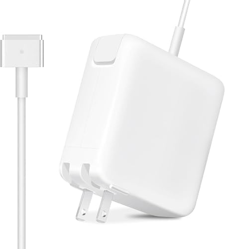 Universal Mac Book Pro & Air Charger – 60 W Power Adapter with T-Tip Connector for 11″ & 13″ Models (2012-2017) – Fast Charging, Enhanced Compatibility & 24/7 Customer Support – Ideal Replacement for A1425, A1502, A1466, A1465 – Stay Powered Up with LED Charge Indicators
