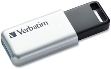 Verbatim 16 GB Secure Pro USB 3.0 Flash Drive – AES 256 Encryption for Ultimate Data Security, Lightning-Fast Transfers, Sleek Silver Design – Perfect for Safe File Storage on PCs and Macs