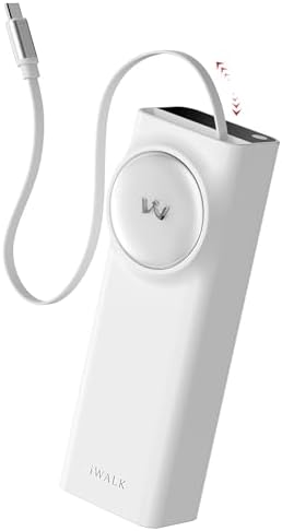 Ultimate i WALK 20000 m Ah Laptop Power Bank – Fast Charging 65 W Portable Charger with Retractable USB-C Cable & LED Display – Triple Output Compatibility for Mac Book Pro/Air, i Phone 16/15 Series, i Pad Pro, Samsung S25/S24 – On-the-Go Power Solution for Busy Professionals