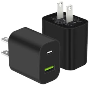 20 W Dual Port USB C Charger Block – Fast Charging Power Adapter (2-Pack) for i Phone 14/13/12/11, i Pad, Samsung & More – Compact, Reliable, and Efficient Wall Charger for All Your Devices
