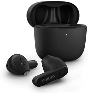 Philips T2206 True Wireless Earbuds – Compact Charging Case, IPX4 Water-Resistant Design, Enhanced Audio Mobility for Active Lifestyles, Rapid Pairing Technology, Secure Fit for Music Lovers and Fitness Enthusiasts