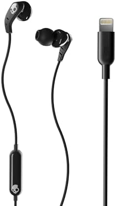 Skullcandy USB-C Wired Earbuds with Noise Isolation and Built-In Microphone – Custom Fit Ear Gel Sizes Included, True Black – Premium Sound Quality for Calls and Music, Sweat-Resistant Design for Active Lifestyles – Perfect for i Phone & Android Devices