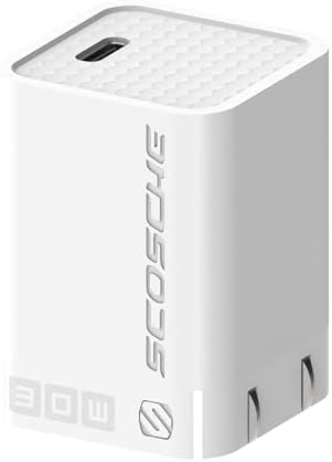 Scosche SHPDC20 20 W USB-C Fast Charging Wall Charger with 4 FT USB-C to Lightning Cable – Universal Compatibility for i Phone 12-16, i Pad, and Type-C Android Devices – Compact and Durable Power Solution for Home and Travel