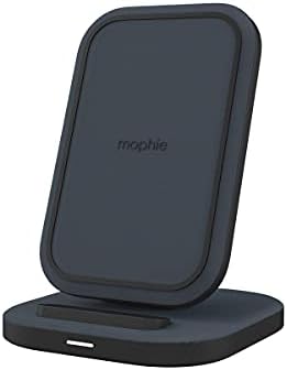 Mophie 15 W Ultra-Fast Wireless Charging Stand – Premium Qi-Certified Dock for i Phone, Samsung Galaxy, & Google Pixel – Stylish Black Design with Adjustable Viewing Angles & Secure Non-Slip Base – Ideal for Home & Office Power Solutions – Enhance Your Charging Experience with High-Speed Convenience and Modern Aesthetics