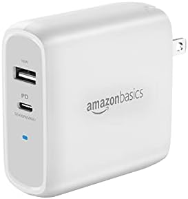 Amazon Basics 65 W Ga N USB-C Wall Charger – High-Speed Power Delivery Adapter for Laptops, Tablets & Smartphones, Compact & Foldable Design for Ultimate Portability, Efficient Charging Solution in Sleek Black Finish