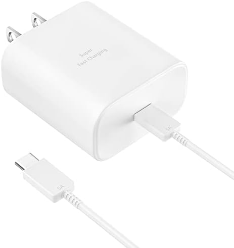 Rapid Charge 45 W USB Type C Power Adapter with 6.6 FT Cable for Samsung Galaxy – Ultimate Fast Charging Solution for S25/S25 Ultra/S24/S23/S22/Note Series – Enhanced Compatibility and Robust Build for Daily Demands