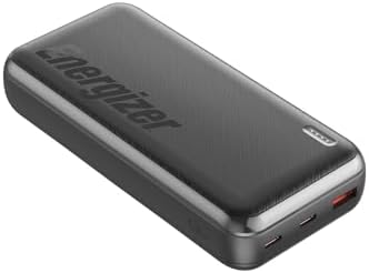 Energizer 20000 m Ah Fast Charging Portable Power Bank with 22.5 W PD3.0 – Versatile USB-C Battery Pack for i Phone 16/15/14/13/12, Samsung S23/S22, and Android Devices – Travel-Ready Design for Reliable On-the-Go Charging