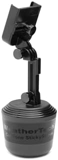 Universal Adjustable Cup Holder Phone Mount by Weather Tech – Hands-Free Smartphone Accessory for Cars and Trucks – Optimal Viewing with Extension Feature – Durable Design for i Phone and Android – Secure Charging Compatibility – Elevate Your Driving Experience
