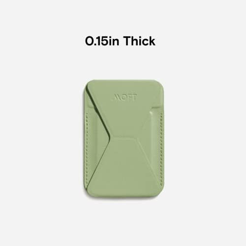 MOFT MagSafe Wallet for iPhone 15/14/13/12 Series, Strong Magnetic Phone Card Holder Fit 2 Cards & 3 Viewing Angles & Stain-Resistant Vegan Leather Phone Stand, Maple – Enhanced Compatibility and Speed