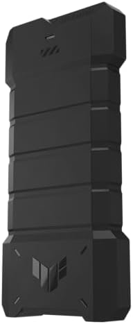 ASUS TUF Gaming A1 External M.2 NVMe SATA PCIe SSD Enclosure – Ultra-Fast USB-C Storage Solution with M.2 Q-Latch, IP68 Waterproof & Dustproof Design, Perfect for PS5 and Xbox Gamers, Enhanced Drop Resistance, Sleek Black Finish for Optimal Performance and Reliability