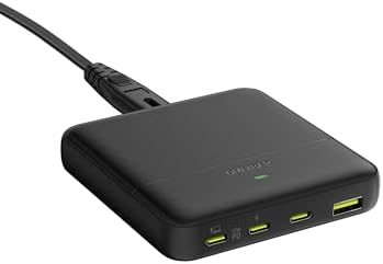 67 W 4-Port Ga N USB-C Power Hub – Ultra-Fast Charging Station for Mac Book Pro/Air, i Phone 16/15, i Pad, Samsung Galaxy S25/S24 Ultra, and Steam Deck – Streamlined Multi-Device Charging for Home and Travel Efficiency