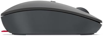 Lenovo Go Multi-Device Wireless Mouse – Versatile Dual Connectivity Bluetooth Optical Mouse with USB-C Rechargeable Battery, Adjustable DPI, Qi Charging, and Ambidextrous Design in Sleek Grey – Perfect for Multitaskers and Professionals