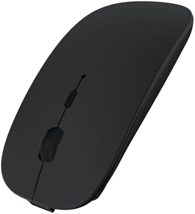 Sleek Rechargeable Bluetooth Mouse – Ultra-Quiet Wireless Mice for Laptops, Mac Books, i Pads, and Android PCs – Ergonomic Design for Comfort and Versatility – Compatible with Windows and Linux – Perfect for Work and Study