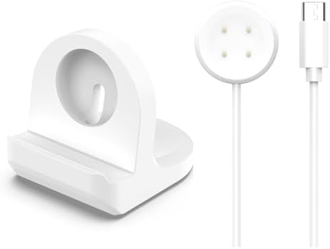 Elegant White Charging Dock for Google Pixel Watch 3/2 – Effortless Cable Management for a Neat Nightstand – Sturdy Silicone Base for Ultimate Stability – Rapid Type-C Charging for Hassle-Free Overnight Power – Perfect Addition for an Organized Lifestyle and Enhanced Smartwatch Accessibility