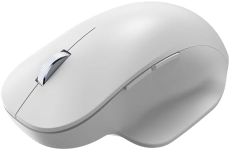 Elevate Your Productivity with the Incase Bluetooth Ergonomic Mouse by Microsoft – Multi-Device Connection, 15-Month Battery Life, Precision Tracking, and Comfortable Thumb Rest in Elegant Pastel Blue – Perfect for PCs and Laptops!