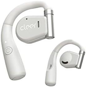 Cleer Audio ARC Open-Ear True Wireless Headphones – Cutting-Edge Touch Control, Extended Battery Life & Crystal Clear Sound for Music Lovers & Podcasters (Light Grey) – Perfect for Active Lifestyles & Effortless Device Integration