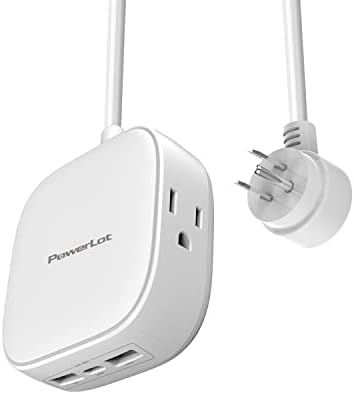 Travel-Ready Power Strip with 20 W USB-C Charging, 6 FT Extension Cord, ETL Certified Flat Plug Power Strip for i Phone 14/13/12 Pro Max and i Pad Pro/Air – Compact Mini Power Solution for Home and Office, High-Speed Device Charging