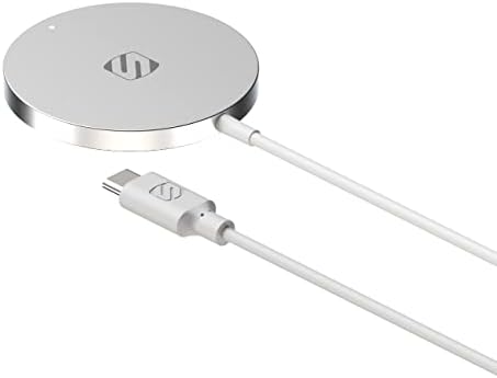 Scosche MSQP Magnetic Wireless Charger – Ultra-Fast Mag Safe Charging Pad for i Phone 12, 13, 14, Air Pods, and More | Sleek Black Design for Effortless Power | Compact and Versatile Wireless Charging Solution for Home and Travel