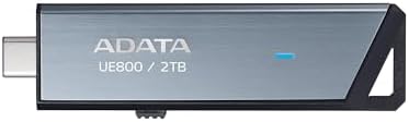 ADATA Elite UE800 512 GB USB-C Flash Drive – Blazing Fast 1000 MB/s Read/Write Speeds for Seamless Data Transfer and Enhanced Compatibility with PCs & PS5 – Perfect Portable Storage Solution for Professionals and Tech Enthusiasts