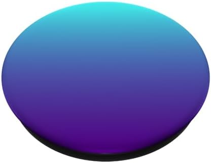 Simple Solid Color Chic Teal Purple Aqua Blue Ombre Design PopSockets MagSafe PopGrip for iPhone – Enhanced Compatibility and Speed
