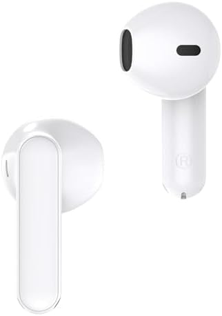 realme Buds T01 True Wireless Earbuds – Cutting-Edge AI ENC Noise Cancellation for Superior Call Clarity, Dynamic 13 mm Drivers for Immersive Sound, 28-Hour Battery Life for Uninterrupted Enjoyment, 88 ms Low Latency for Gaming Excellence, Bluetooth V5.4 for Effortless Connectivity – Perfect for Music Lovers and Gamers Alike (White)