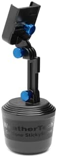 Universal Adjustable Cup Holder Phone Mount by Weather Tech – Hands-Free Smartphone Accessory for Cars and Trucks – Optimal Viewing with Extension Feature – Durable Design for i Phone and Android – Secure Charging Compatibility – Elevate Your Driving Experience