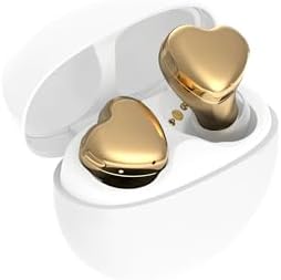 Chic Heart-Shaped Wireless Earbuds for Small Ears – AVIOT TE-I3 with Bluetooth 5.3, 23-Hour Playtime, IPX4 Waterproof Protection, Multipoint Connectivity, Ambient Sound Awareness, and Built-in Mic for Clear Communication – Ideal for Commuters and Fitness Enthusiasts