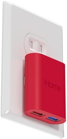 i Home 2-Port USB Wall Charger – Compact Dual Port AC Adapter for Rapid Device Charging – Flat Design for Travel & Home Use – Enhanced Compatibility with Smartphones & Tablets – Safe, High-Speed Charging Solution