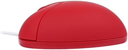 Charming Heart-Shaped Wired Mouse in Vibrant Red – Perfectly Portable USB Optical Mini Mouse for Kids and Adults, Silent Operation, 800 DPI Precision for Effortless Navigation – Ideal Gift for Creative Minds and Everyday Use
