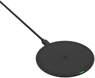 AT&T 15 W Magnetic Qi Wireless Charging Pad with Built-in Ring Stand – Fast USB-C Power Delivery for i Phone, Samsung Galaxy & Google Pixel – Sleek, Case-Friendly Design for Effortless Charging and Hands-Free Use